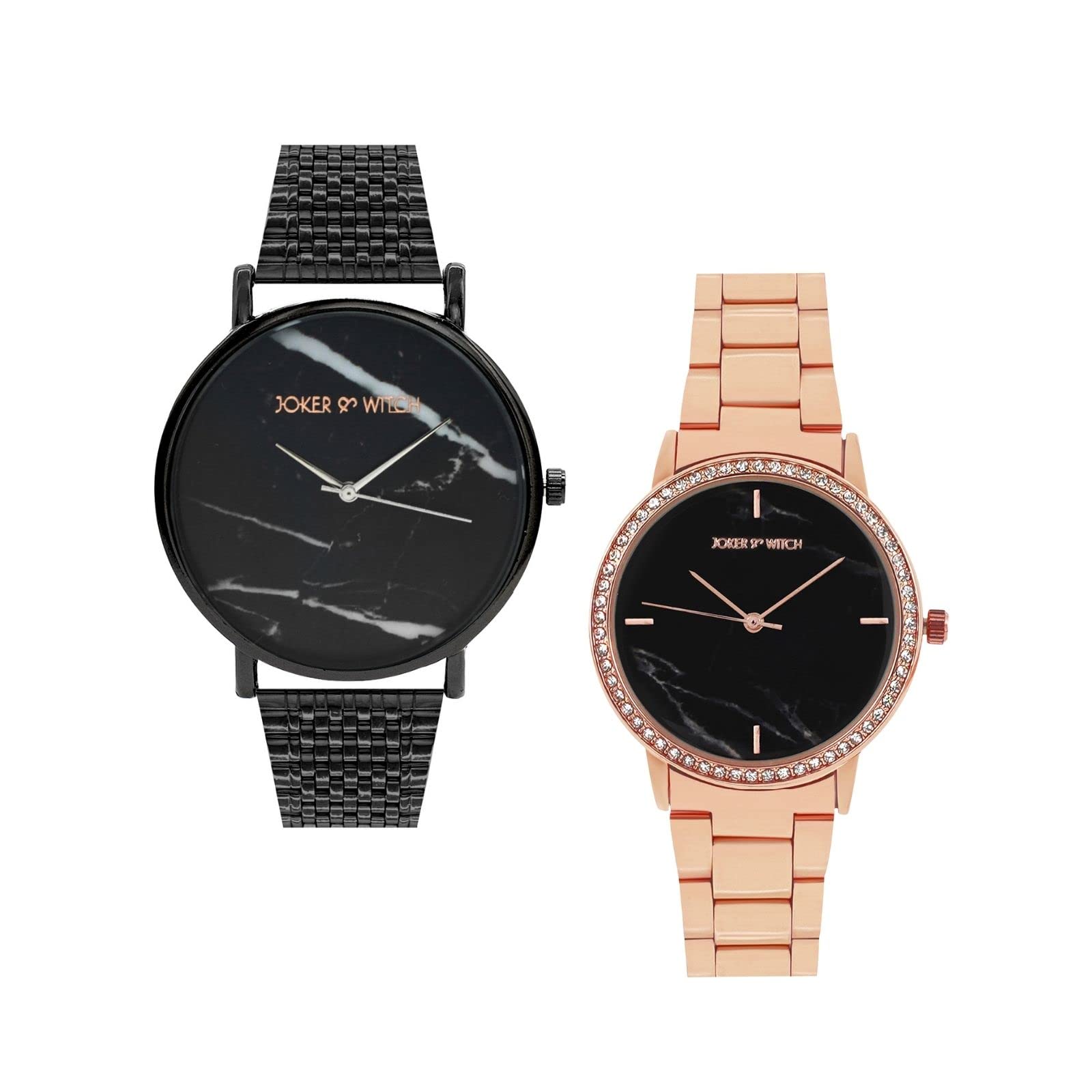 Joker & Witch Stainless Steel Ben & Jerry Couple Analogue Watches, Black Dial, Black Band (B0BVB3XRRM) Amazon Price History, Amazon Price Tracker