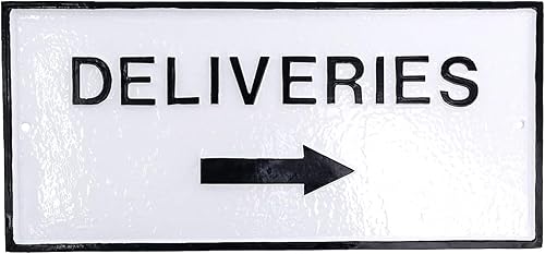 Miniatura 8 de Montague Metal Products - Se entrega con placa de declaración de flecha derecha - Placa de pared o césped - Resistente a los rayos UV - Aluminio