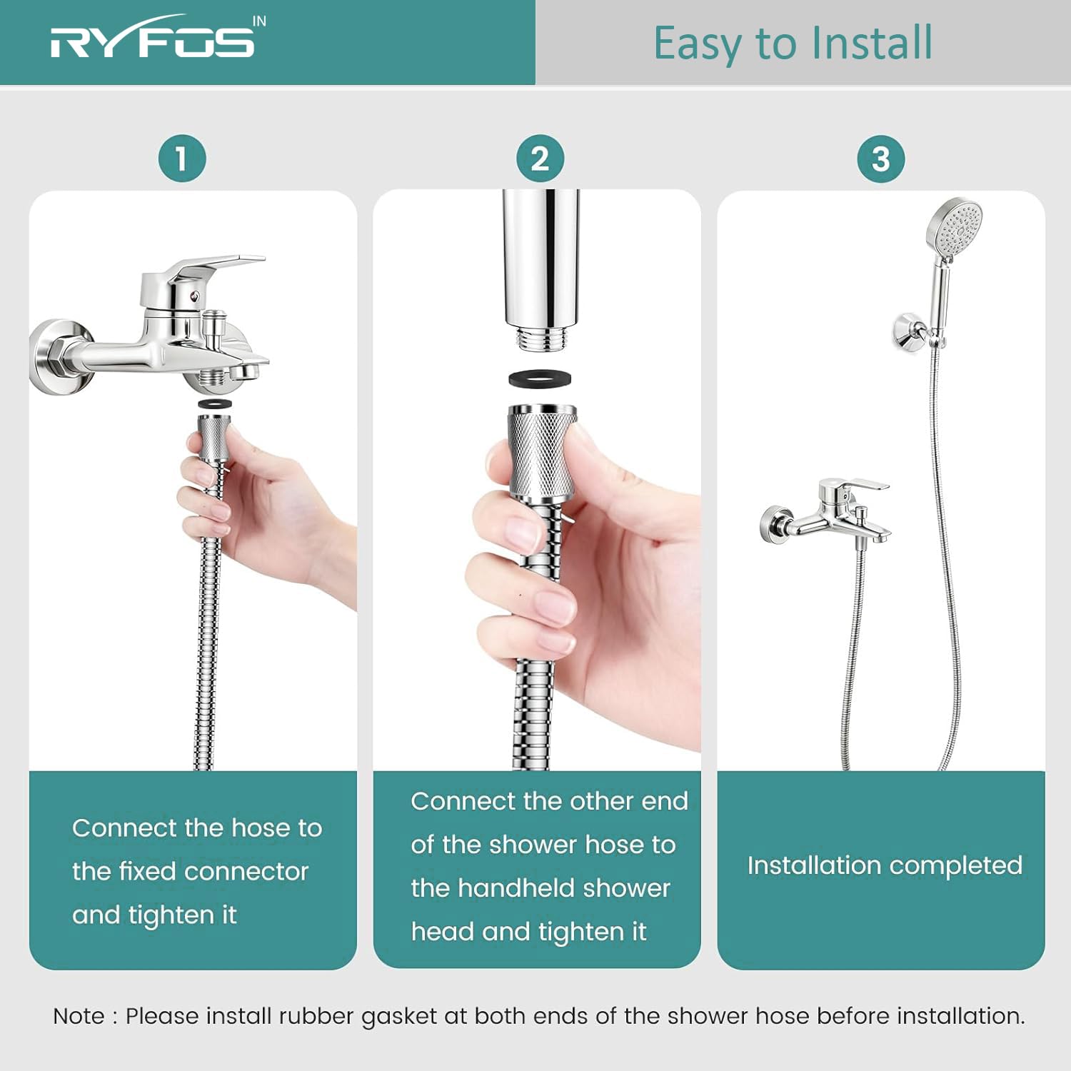 Ryfos R1510SH Shower Hose - Lifetime Support -7 Ryfos R1510SH Shower Hose - Lifetime Support -7
