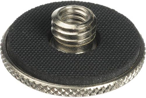 Miniatura 4 de Manfrotto Adaptador de montaje, rosca hembra de 14" x20 a adaptador de rosca macho de 38" con brida moleteada. (#3367)