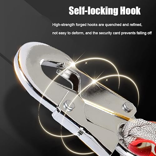 Miniatura 3 de BASICM Supresor de caídas con cordón retráctil (3-30 M), dispositivo de retención de protección contra caídas de alta resistencia, equipo de