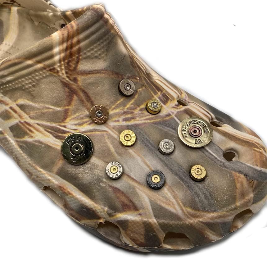Bullet Casing Shoe Charms for Crocs - Military, Army, Police, Shooting, Hunting