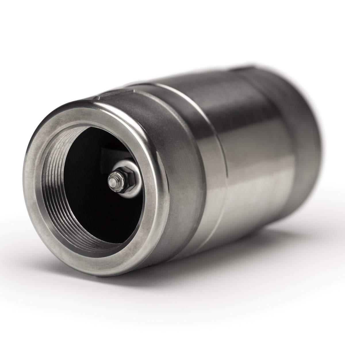Strataflo 1-1/4" NPT Check Valve Stainless Steel, 1 psi Cracking Pressure, 600 psi, Spring-Loaded, Inline Check Valve, 3395-125