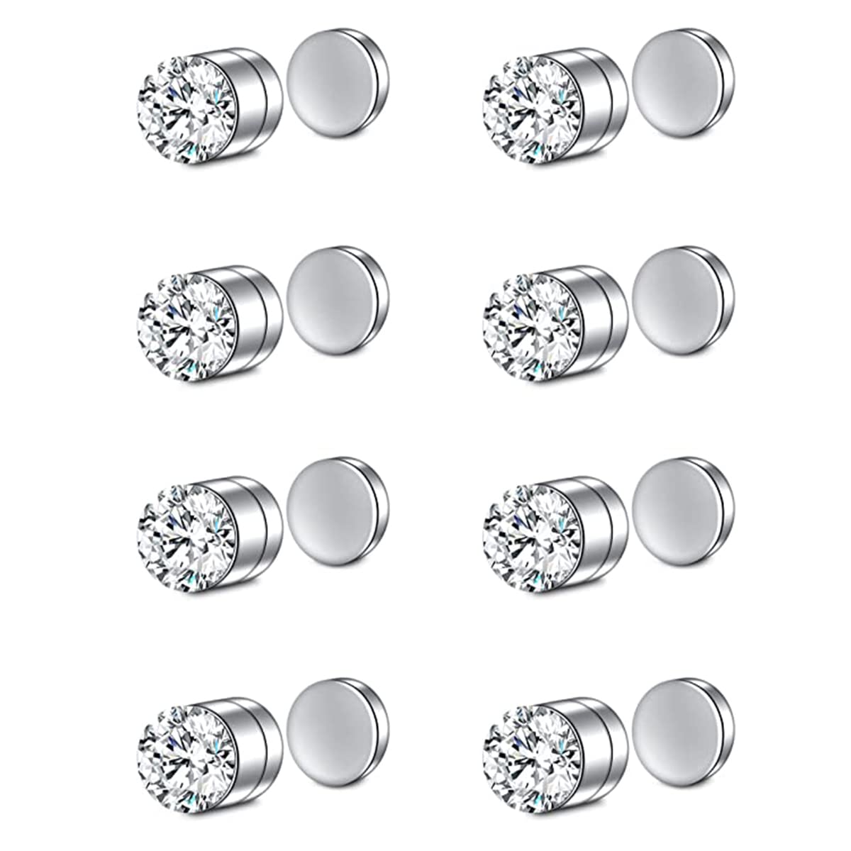 JFORYOU Magnéticos Piercing Nariz Piercing Nariz Falso Para la Nariz Pendientes Magnéticos