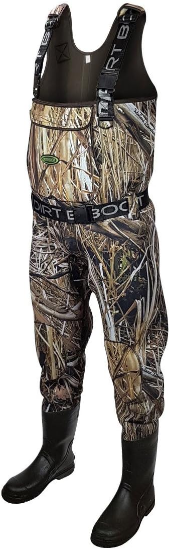 Dirt Boot® Mallard Marsh® Camo Neoprene Chest Waders 100% Waterproof Coarse Fishing Muck Wader (Size