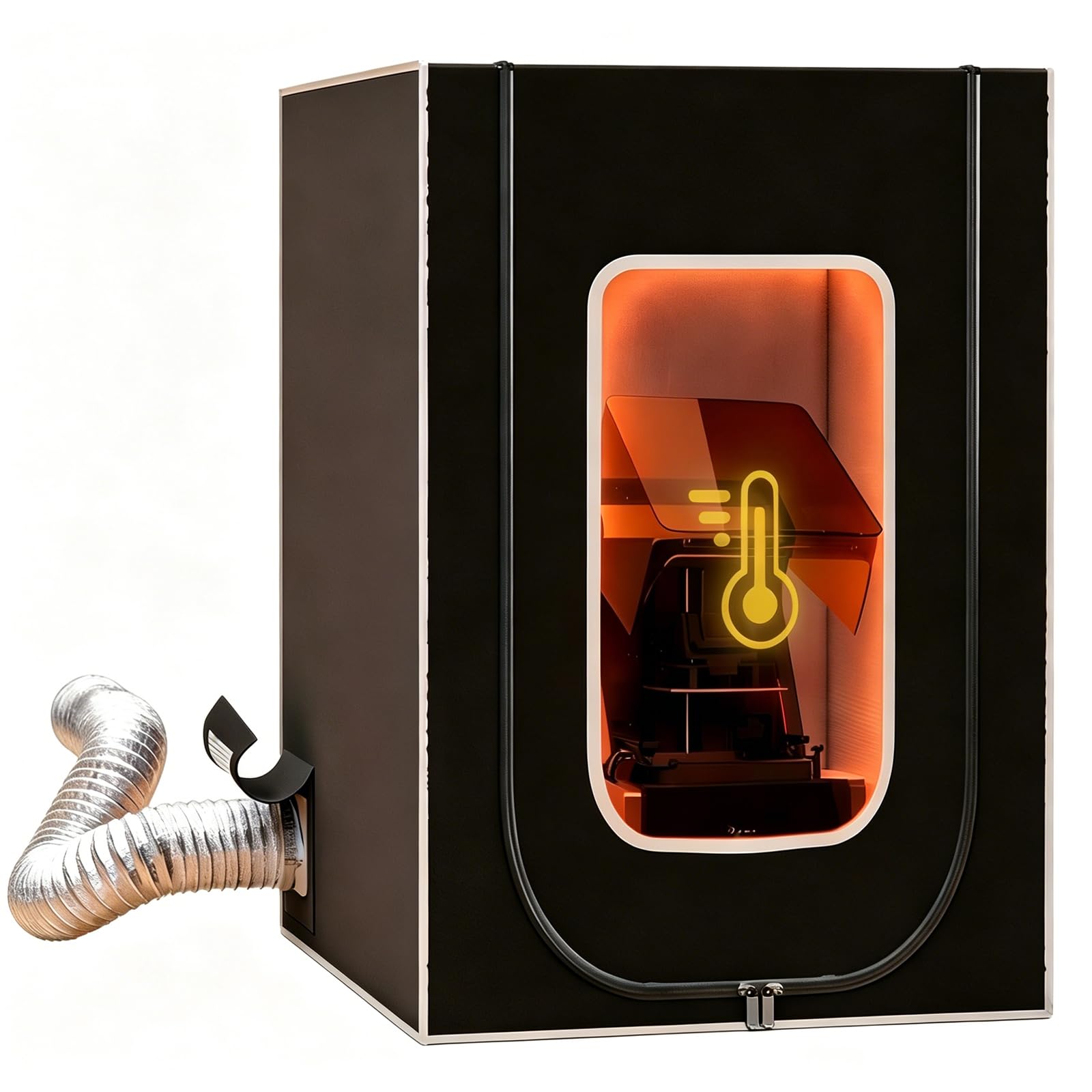 Whoolefun 3D Printer Enclosure With Ventilation, Multifunctional Tent Cover To Eliminate Odors, Noise And Dust, Constant Temperature, Improve Printing Quality, For Resin Printers