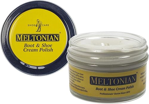 Miniatura 122 de Meltonian - Crema para bolear/acondicionar zapatos, botas, bolsos, muebles de cuero, color plata; frasco de 1.7 oz rojo (Red Mahogany)