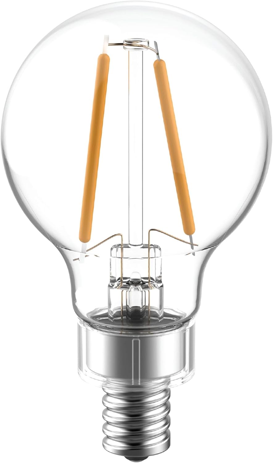 GE Reveal LED Light Bulbs, 40 Watt, A15 Ceiling Fan Bulbs, Clear, Small Base (2 Pack)