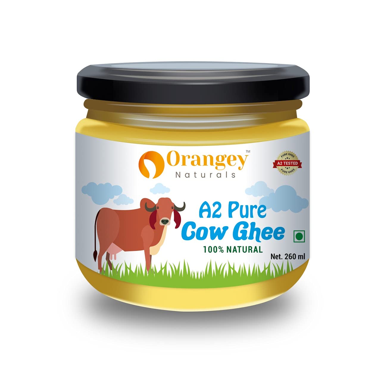 Desi Cow Ghee I Bilona Hand Churned A2 Pure Desi Shudh Cow Ghee 260 ML