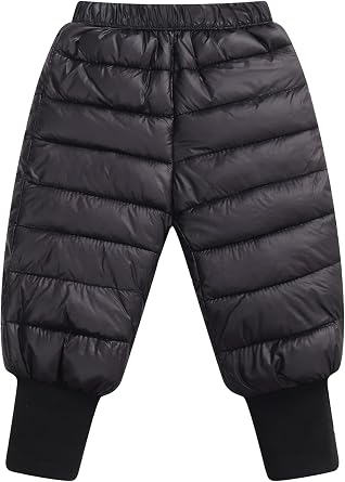 Happy Cherry Baby Kids Winter Snow Pant Puffer Down Lightweight Trousers for Boys Girls