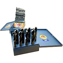 Drill Hog 37 Pc Silver & Deming Drill Bit Set 1/16" to 1" Molybdenum M7