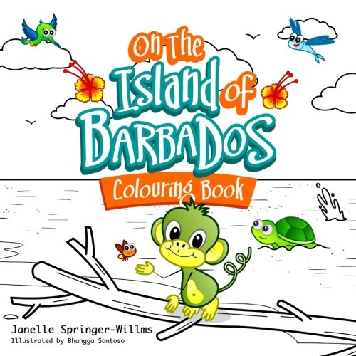 On The Island Of Barbados Colouring Book