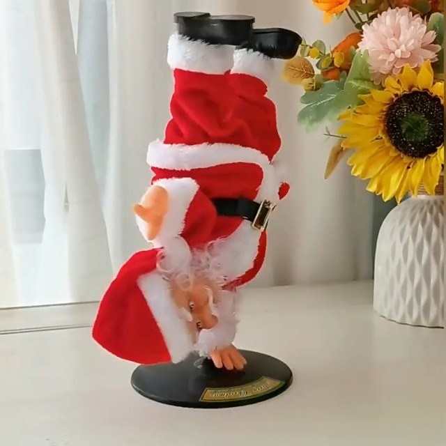 Amazon.co.jp: サンタクロース 踊る人形 太鼓を叩く 音楽付き