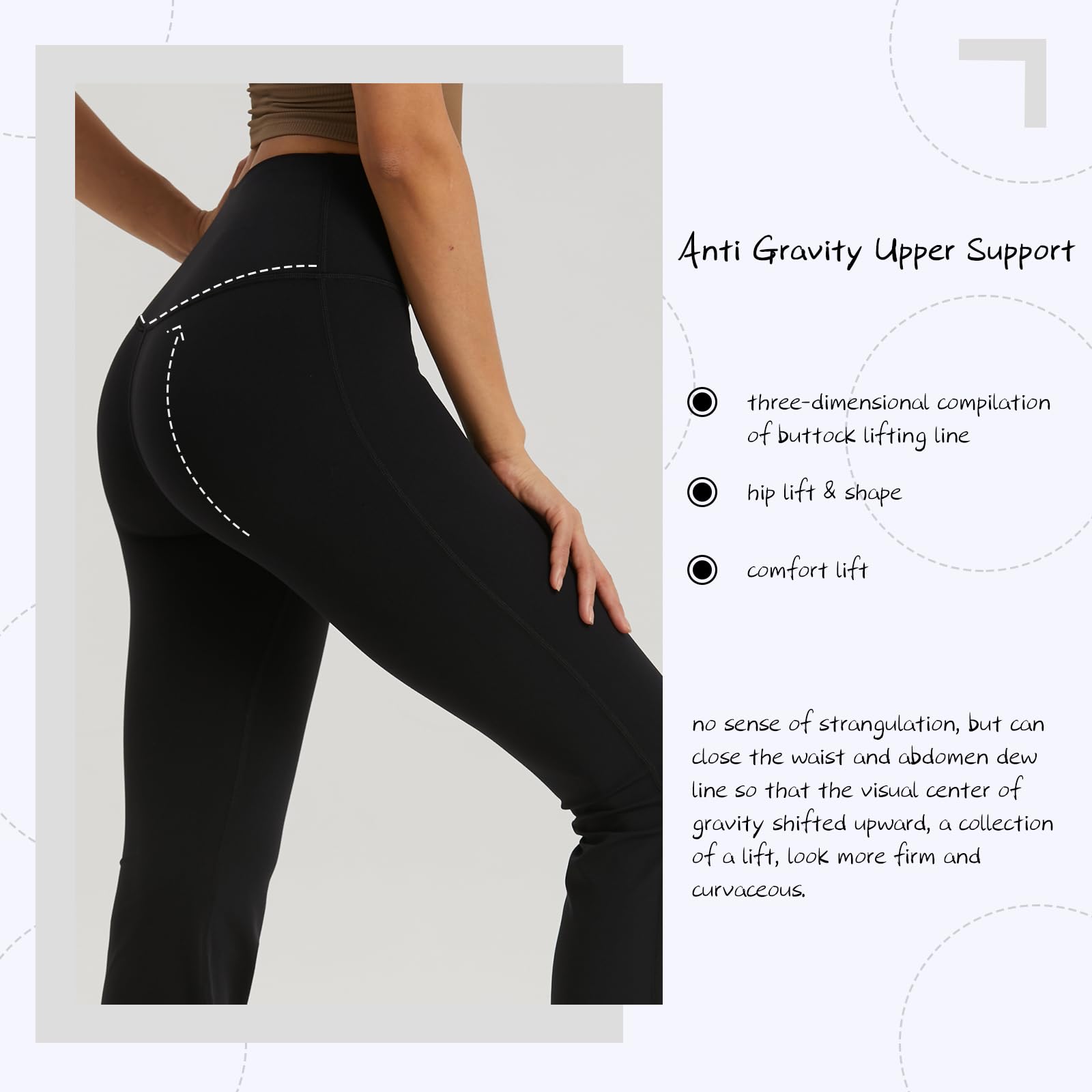 Pantalones de Yoga Mujer Fitness Pantalones Deportivos Cintura Alta Flared Leggings Control de Abdomen Bootcut Pants Elásticos Suaves Opaco para Pilates Fitness Casual Trabajo