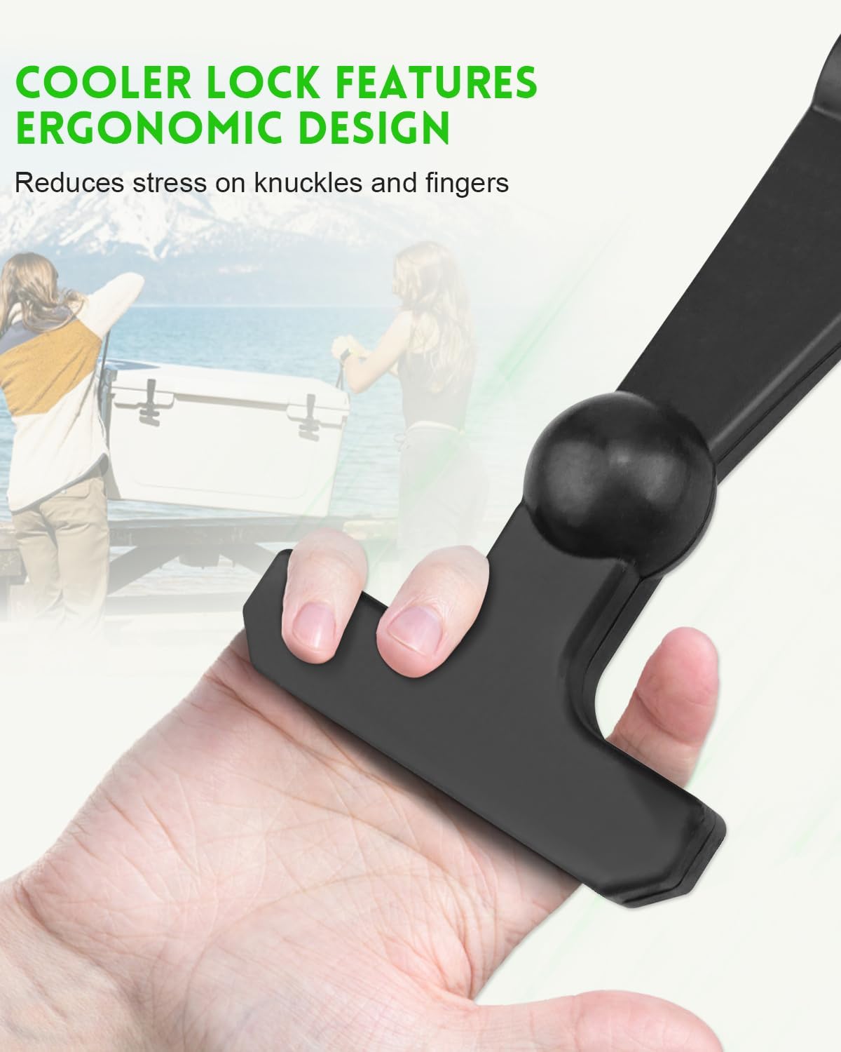 4 Pack Cooler Replacement Rubber Latches Fit for YETI RTIC Coolers, Quick Mounting, Black - Image 6