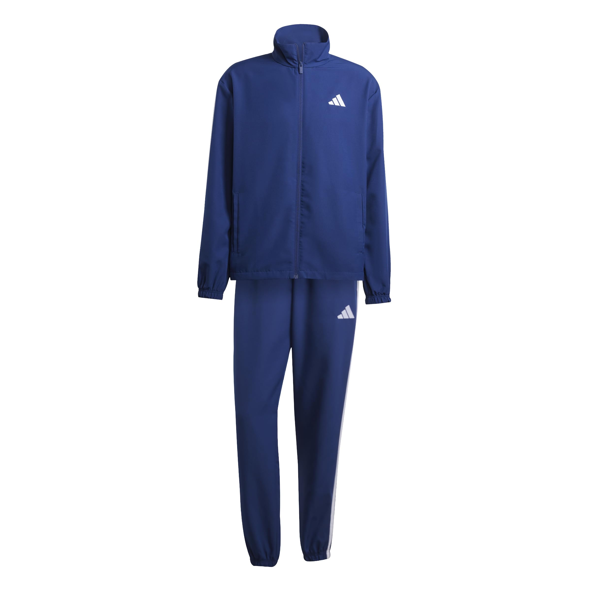 adidas Men's 3 STRIPES WOVEN TRACKSUITS, dark blue, XS