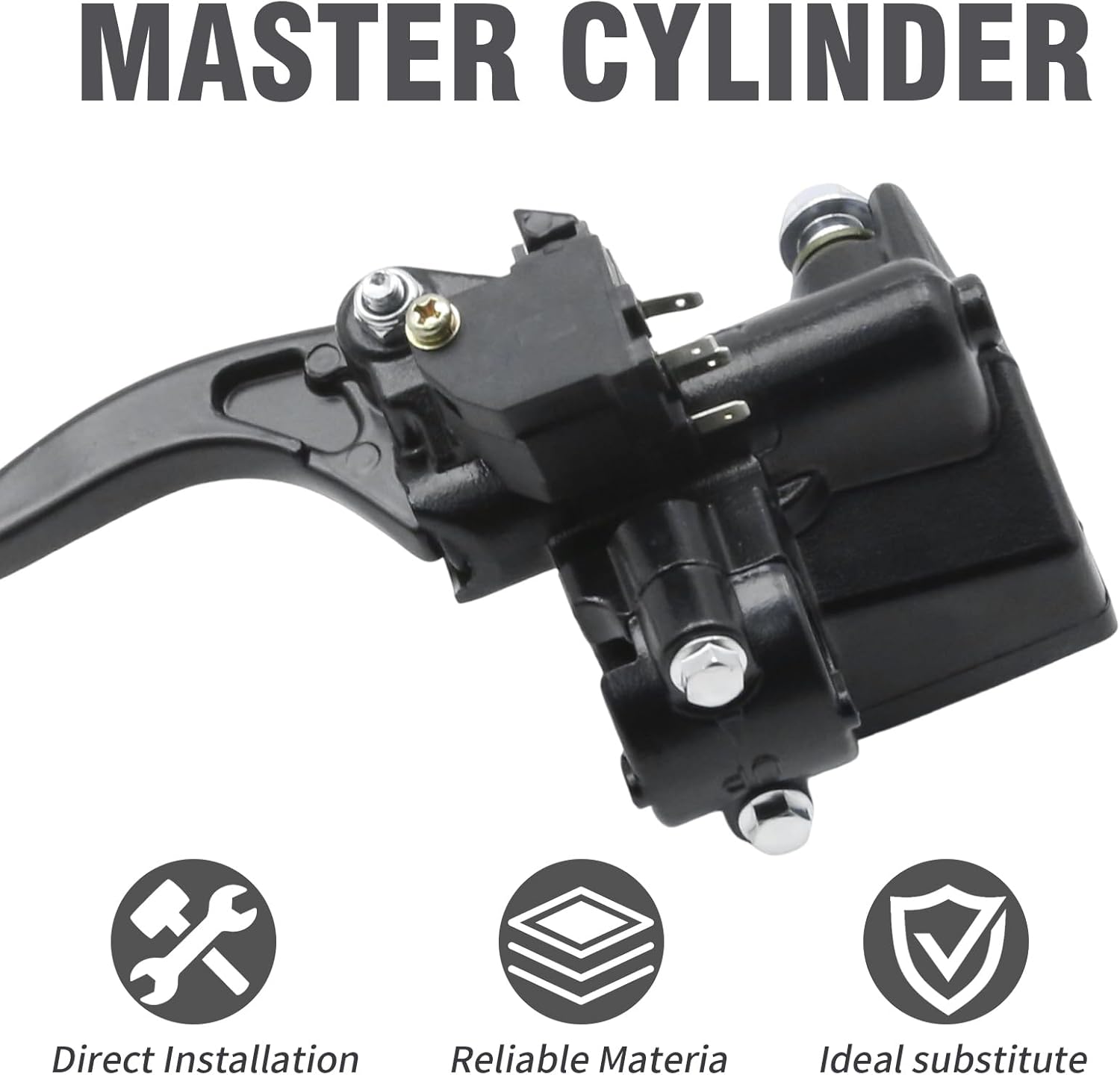 45510-HN8-305 Front Brake Master Cylinder and Dual Brake Switch, Replacement for Honda ATV Foreman 500 TRX500TM/FE/FM/FPE/FPM 2005-2013, Replaces 45510-HP0-A51