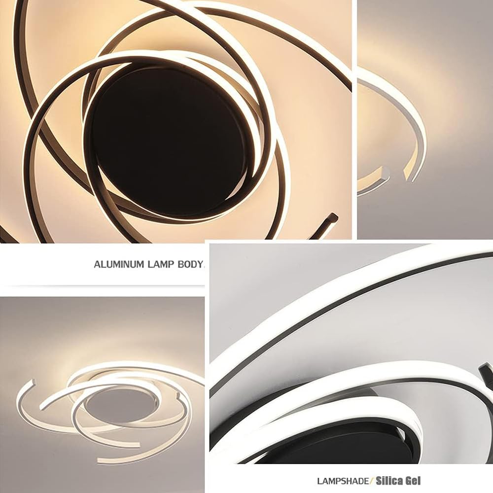 Nowoczesna, minimalistyczna, kreatywna lampa sufitowa do sypialni, nordycka salonu i gabinetu, aluminiowa lampa sufitowa, odpowiednia do restauracji, hotelu, biznesu, oprawa oświetleniowa.