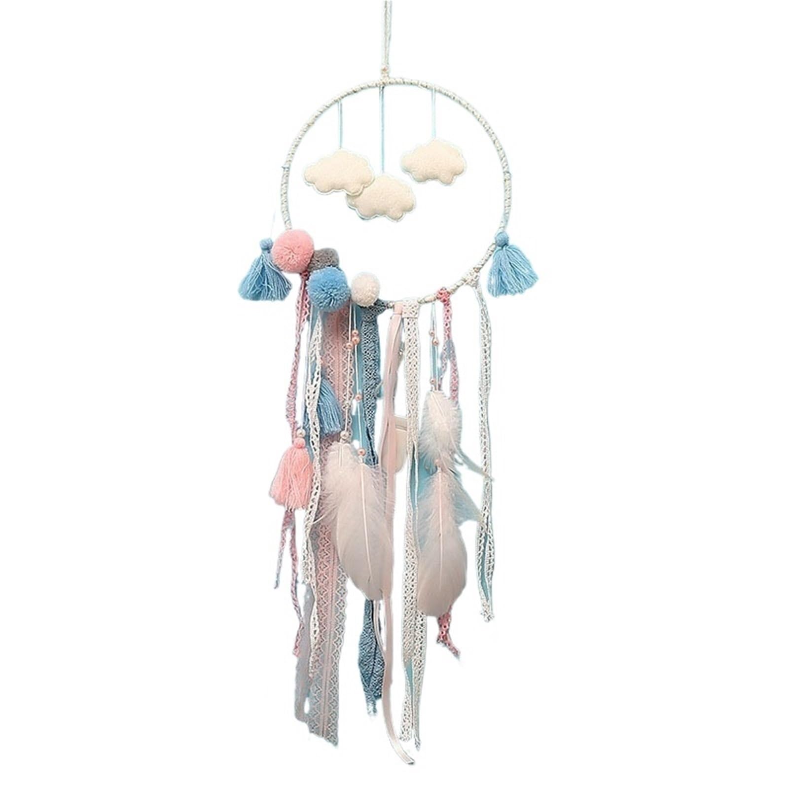 2PCS Dream Catcher Wind Chime Pendant Hanging Ornaments Chimes Home Window Curtains Garden Decor for Bedroom