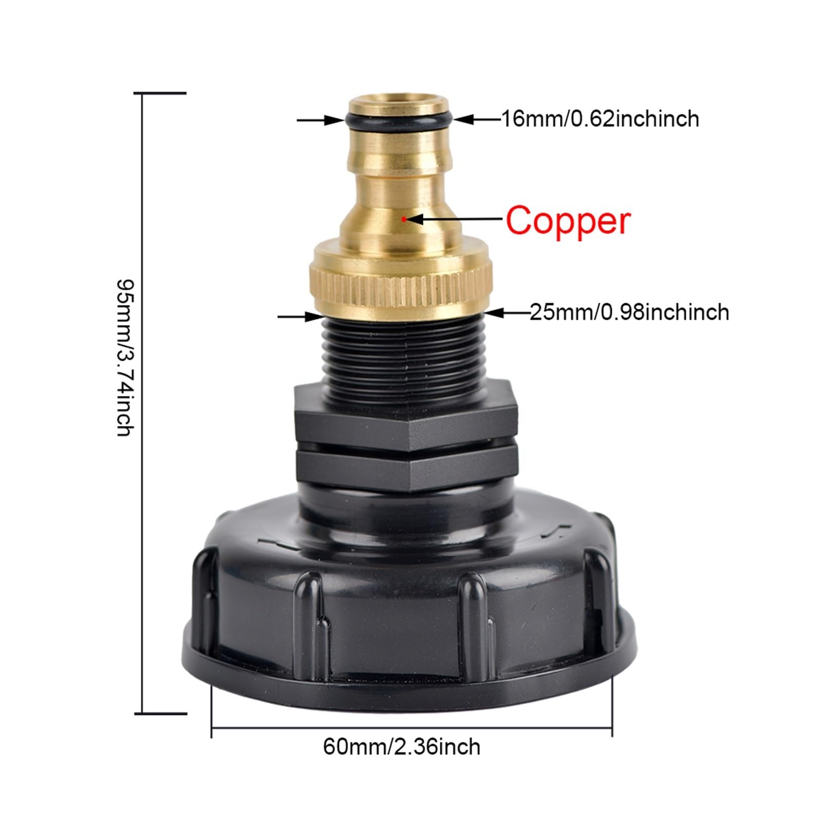 1 Sztuk 3/4 "Adapter Gwint Żeński Zawór Dozujący Link Smoczek Wylewka Spustowa Armatura Dom Ogród Nawadnianie Przełącznik Narzędzie(D)