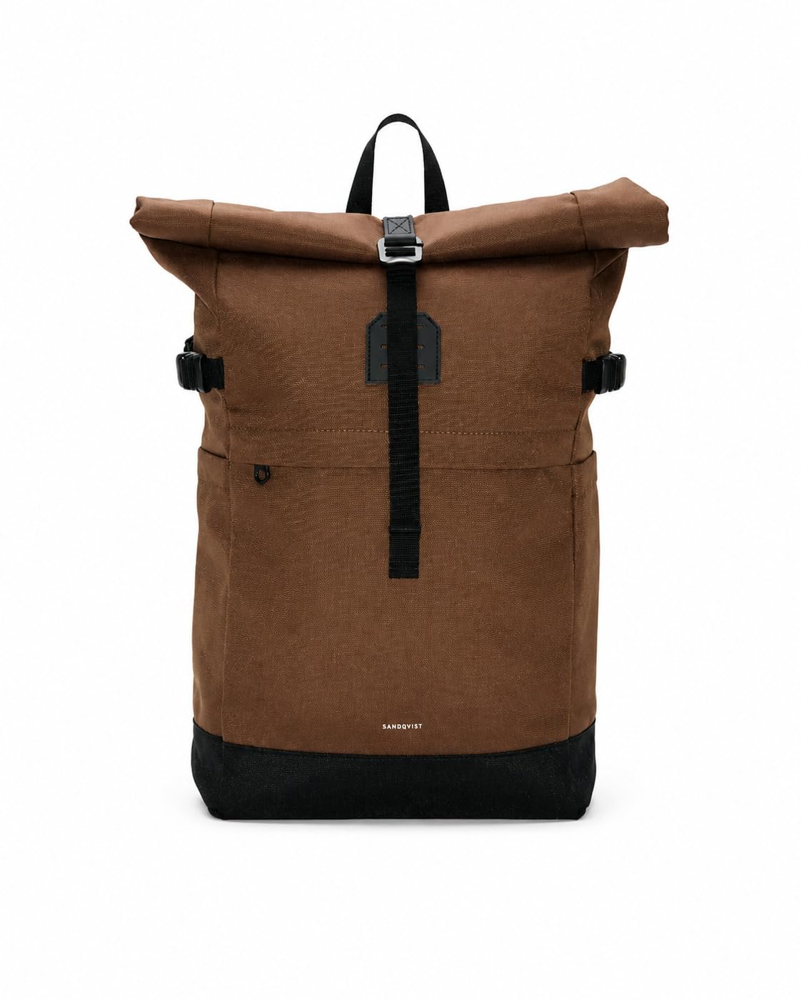 Sandqvist Icon Rolltop Backpack 14”, 23L, Brown, Laptop Backpack, 14" Laptop Compartment, Water-Resistant, Recycled Materials