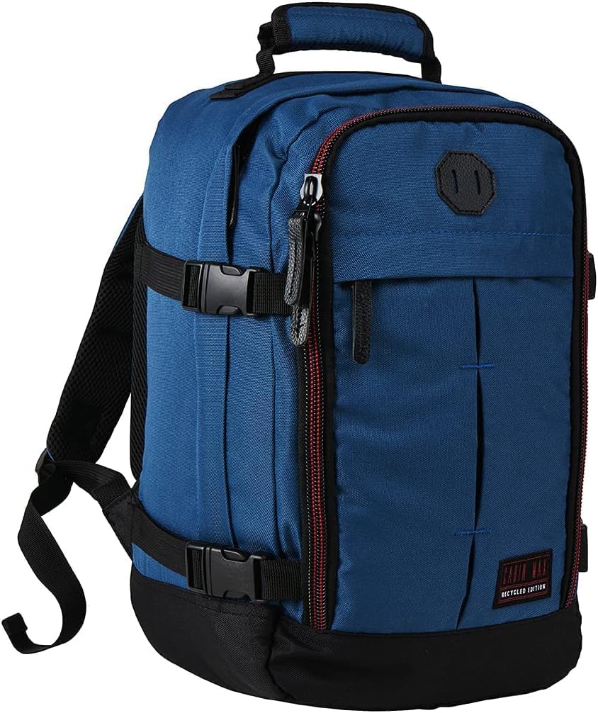 Cabin Max Metz Stowaway 20L Travel Bag 16x10x8 (40x25x20cm) - Mini Backpack/Weekender Bag Ideal Underseat Carry on Luggage, Navajo Blue, 40 x 20 x 25cm, Backpack