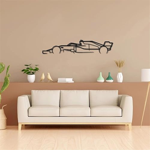 Miniatura 9 de Arte de pared de metal con silueta de Corvette, decoración de pared de garaje extragrande, letrero de corbeta, automóvil deportivo americano, arte