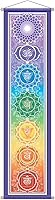 Vista 1 de Mandala Arts Banner de chakra grande de 12 x 48 pulgadas, por Bryon Allen