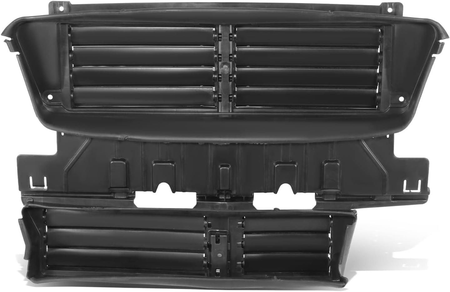 DNA MOTORING Front OE Style Radiator Shutter Assembly Compatible With Fusion 2017-2020, 601321, FO1206104, OEM-RSH-HS7Z8475A