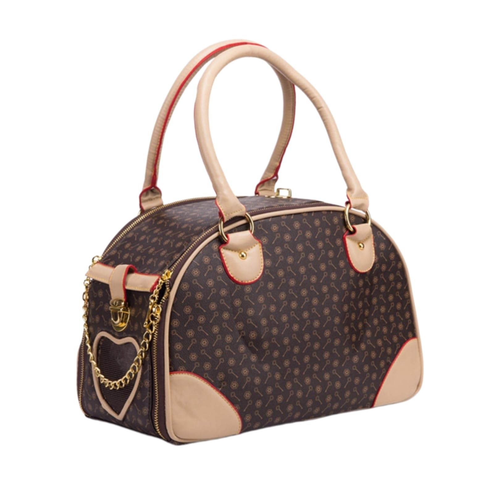 Borsa Viaggio Animali di Trasporto per Domestici Lusso Pieghevole Cani Piccoli, da Portatile Chihuahua E Yorkshire Terrier Viaggi All'aperto-Size S-l
