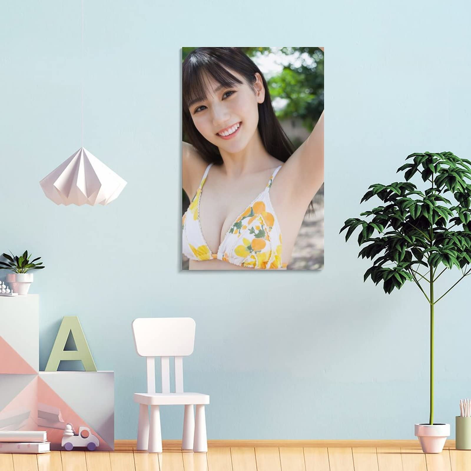 Amazon.co.jp: 佐藤祐羅女優のセクシービキニポスター 2 キャンバス