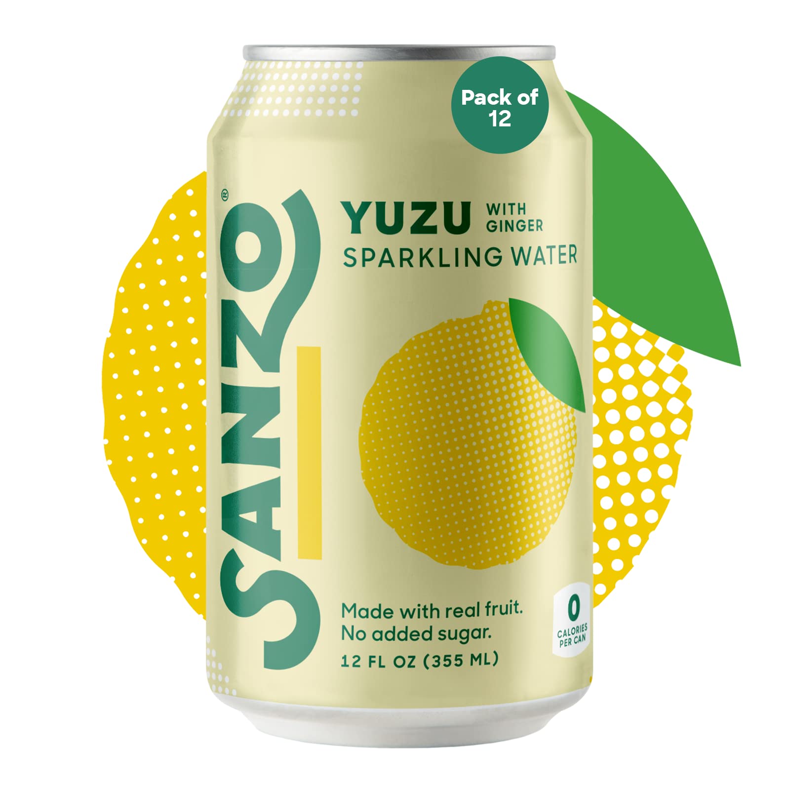 Buy Sanzo Flavored Sparkling Water Yuzu (Lemon) 12Pack Carbonated