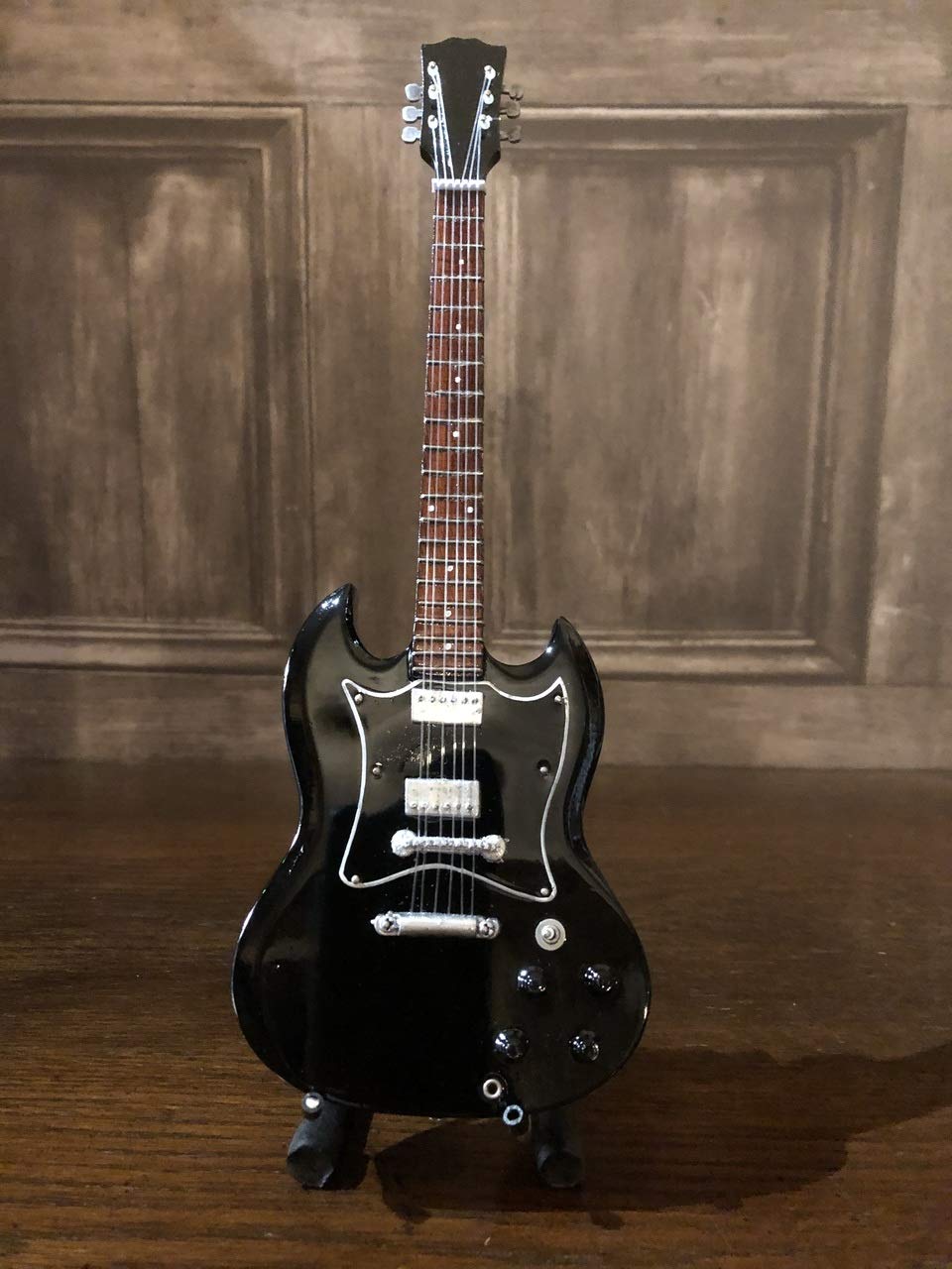 Mini Chitarra Replica in Legno - Ac /Dc - Angus Young Anni Ottanta