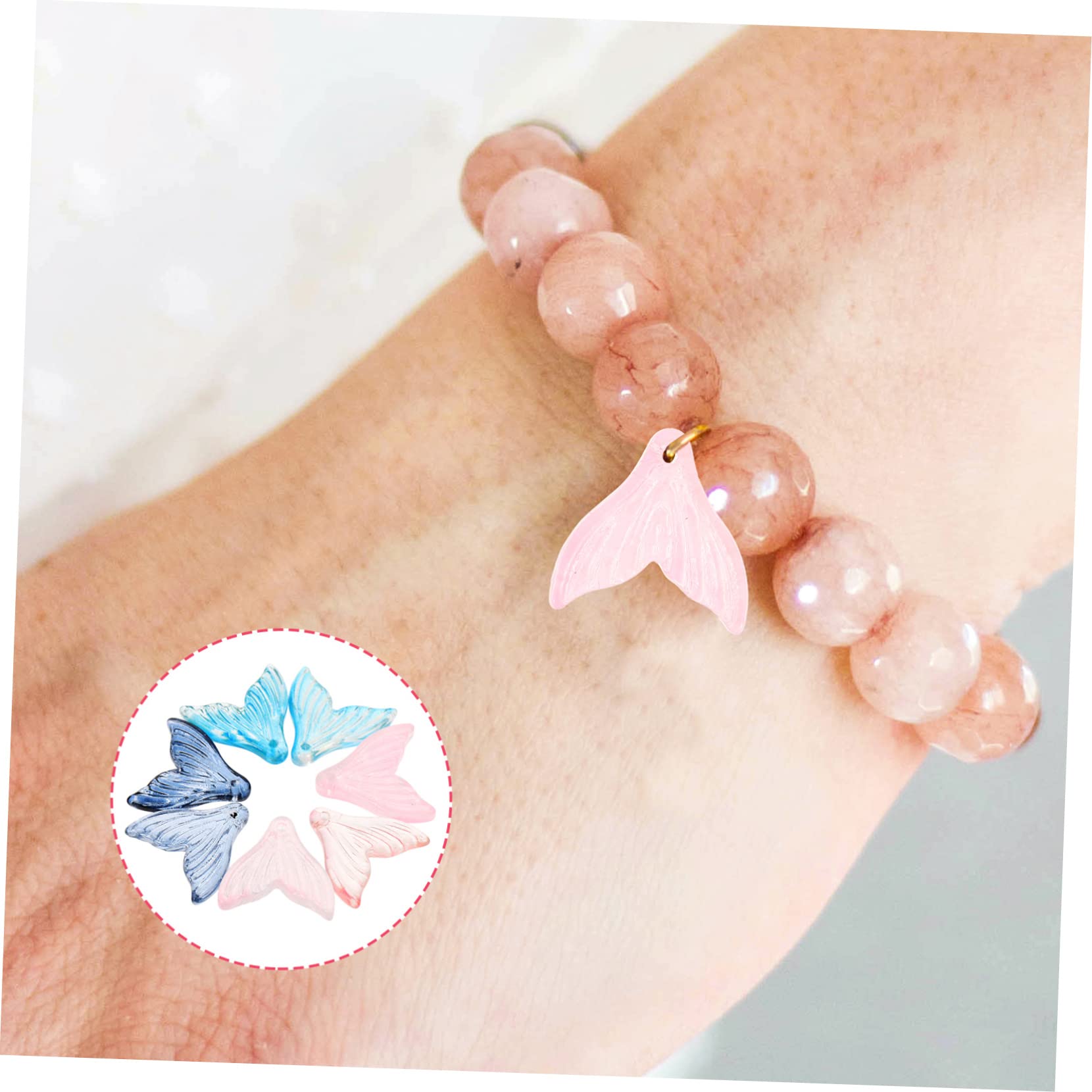 NUOBESTY Ciondolo A Coda Di Pesce Gioielli A Mano Braccialetti Con Ciondoli Gioielli Fai-da-te Fai Da Te Pendenti Con Ciondoli in Ciondoli A Coda Di Pesce