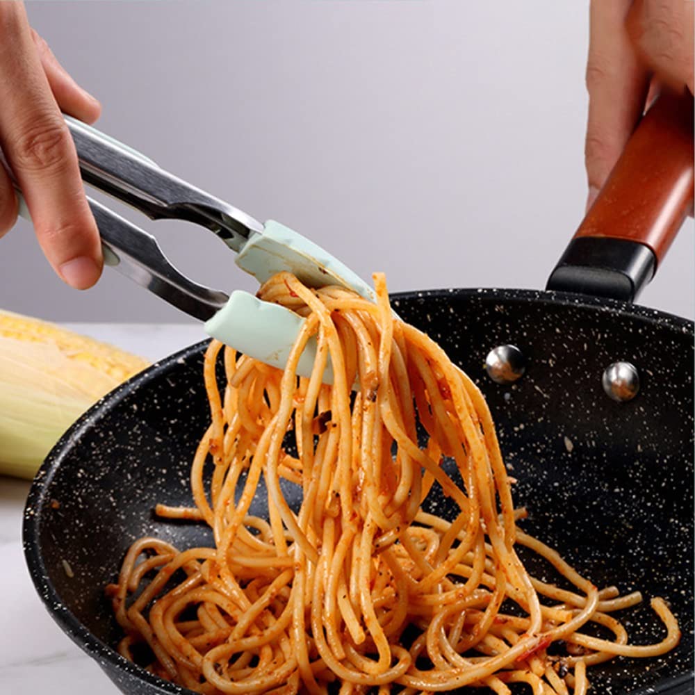 1 Pinza da Cucina in Silicone per Alimenti, Pinza da Pasticceria, Utensili da Cucina antiaderenti per Barbecue, grigliate, Insalata, Pane