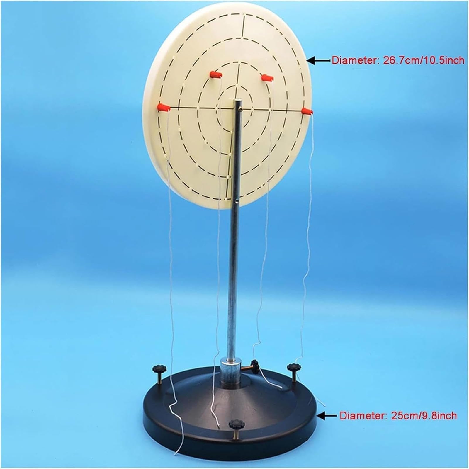 Demostración de física: demostrador de Disco de torsión, Equipo de Laboratorio de física para Secundaria, Condiciones de Equilibrio para Objetos con Ejes de rotación fijos.