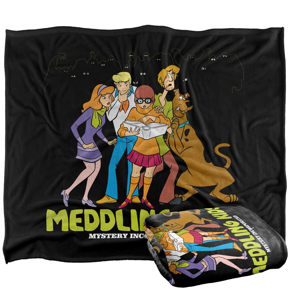 Plaid Scooby Doo couverture douce 152 x 127 cm jeté de lit Meddling Kids