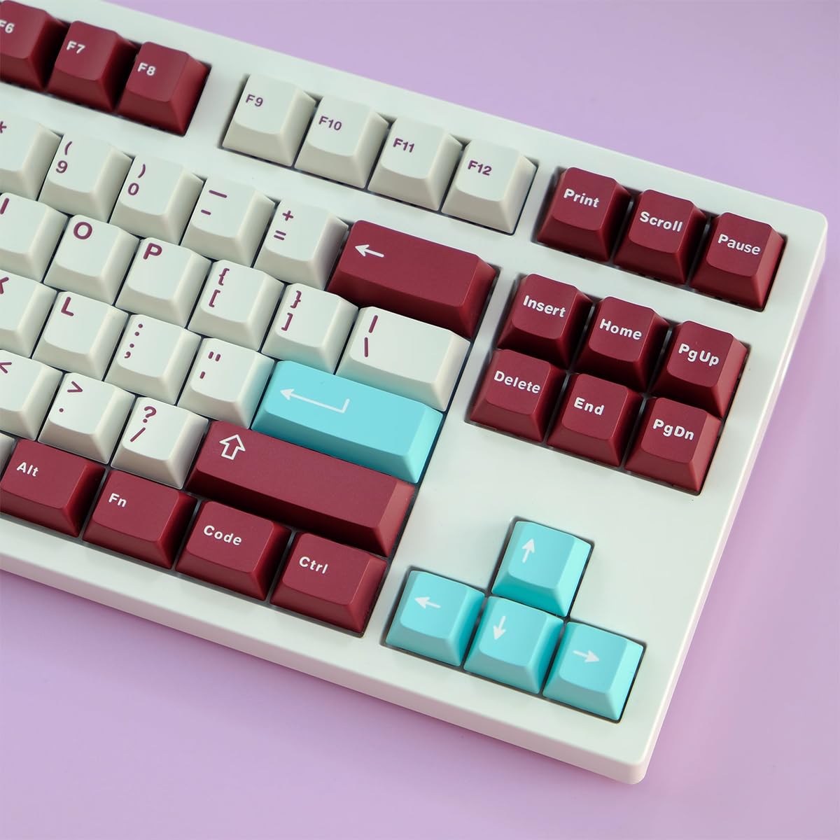 Juego de Teclas Yuru de 163 Teclas Cherry Double Hot para Teclado mecánico ISO ANSI 95% 75% 65% 60% Cherry MX Switches
