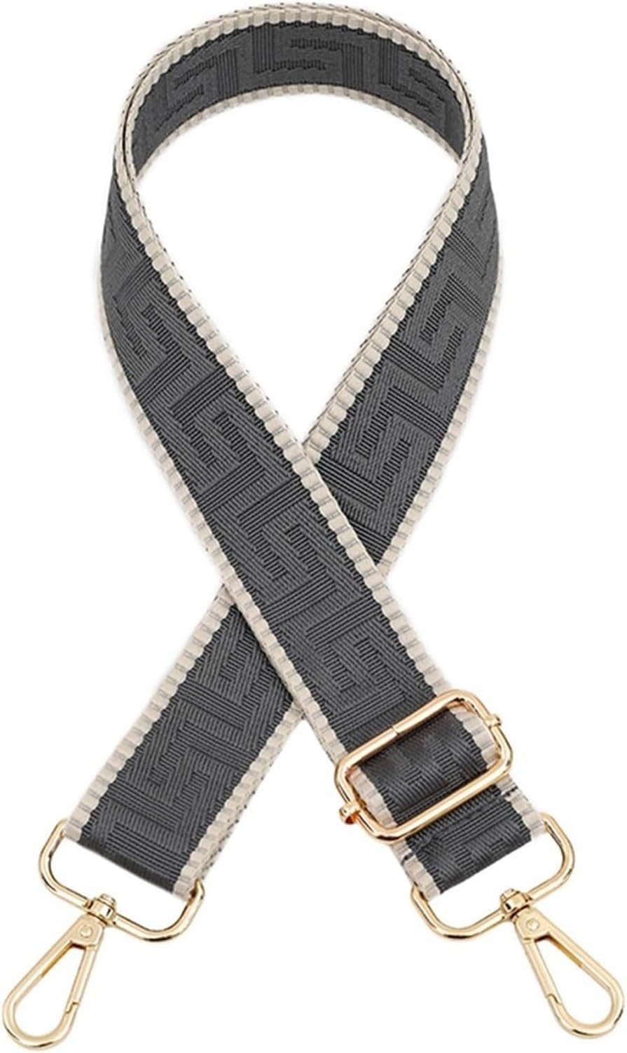 XIUNYIE Bag Strap Bag Straps for Crossbody Handbags Adjustable Belt Bags Replacement Shoulder Straps Accessories for Women Wide Strap for Handbags Gold Buckle Red, Gray, Gun black