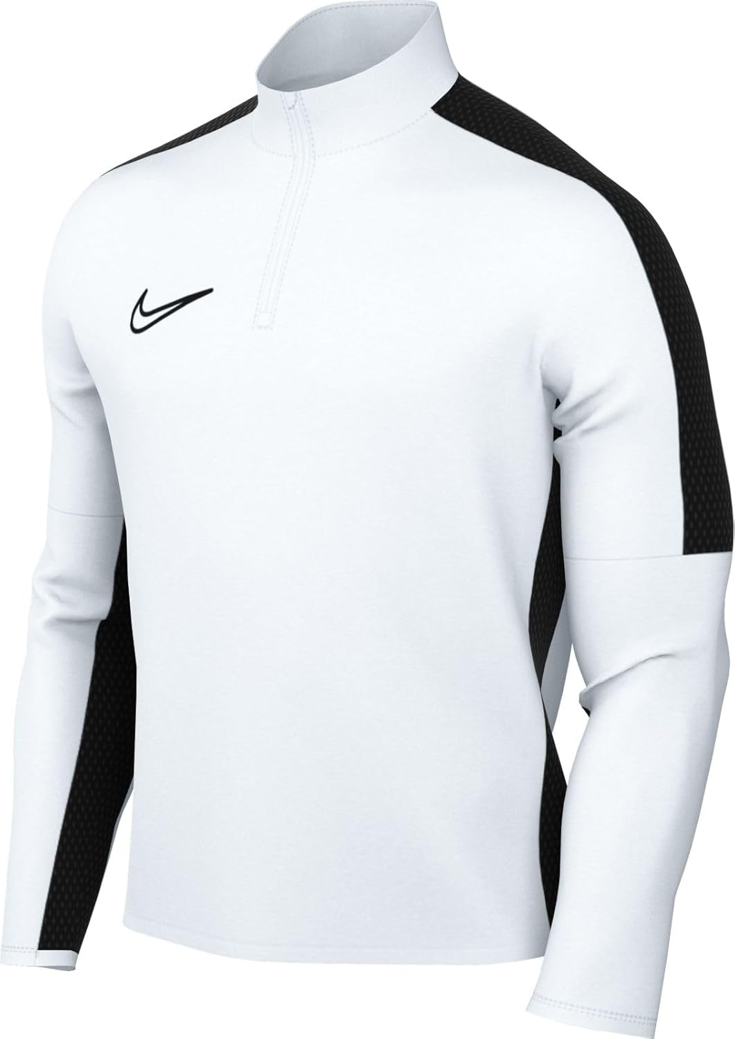 Nike Academy Men's Dri-FIT 1/2-Zip Soccer Top (White/Black/Black, DX4294-100) Size XX-Large