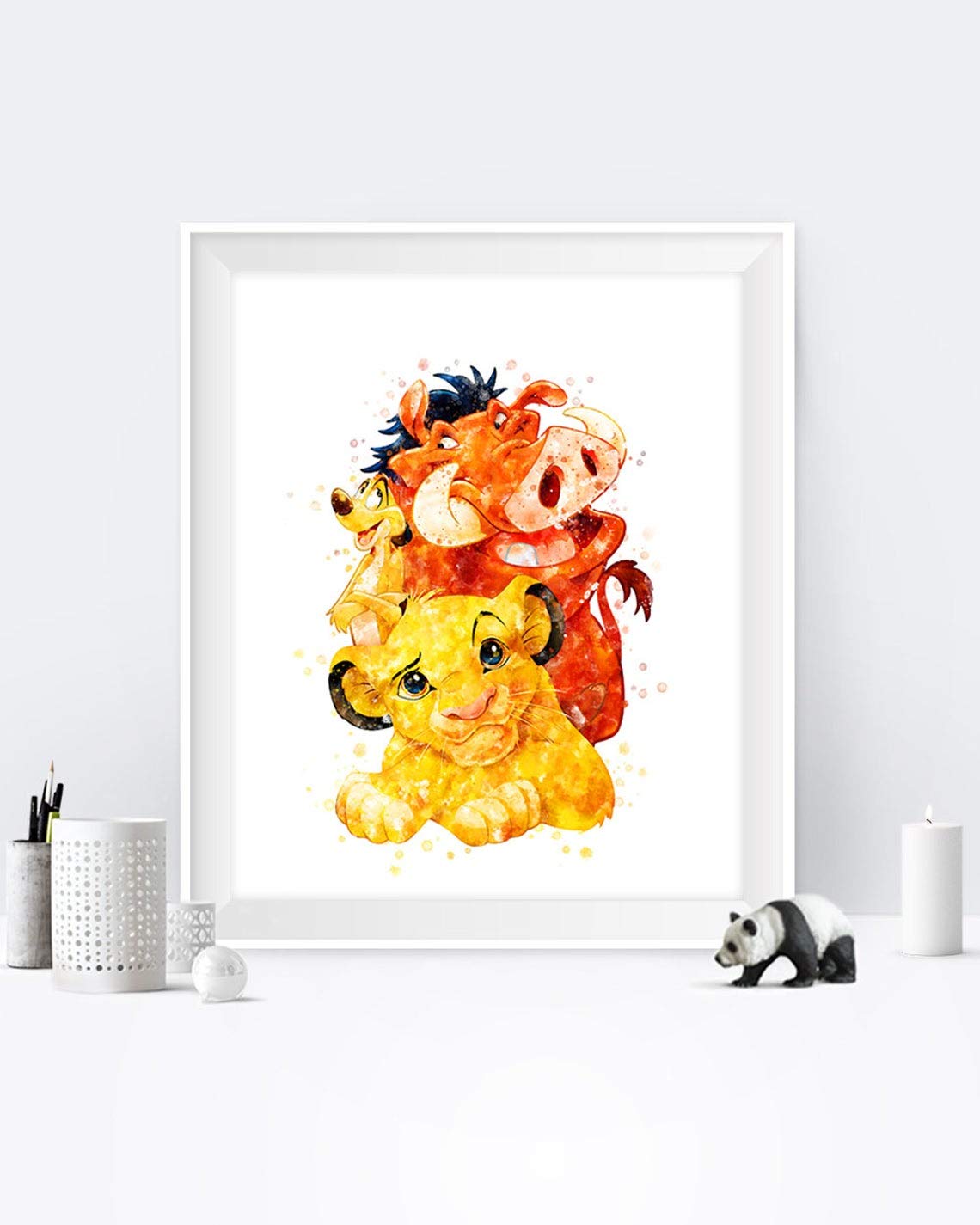 Hakuna Matata Watercolor Print Lion King Wall Art Pumbaa Timon ...