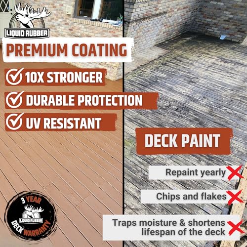 image for Liquid Rubber Polyurethane Deck Coating – 10X Stronger Than Traditio