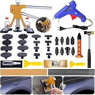 Manelord Car Dellen Reparatur Ausbeulwerkzeug, Auto Lackfreies Dellen Reparaturset Dent Puller Set