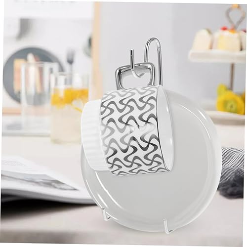 Miniatura 3 de UPKOCH Juego de portavasos de café, soporte para tazas de té, soporte de exhibición de tazas de té, organizador de tazas para gabinete, soporte para