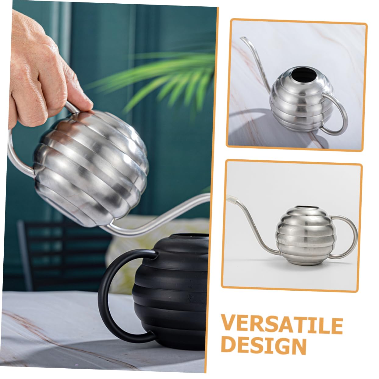POPETPOP Annaffiatoio Inossidabile Beccuccio per Giardinaggio e Piante Casa Facile da e Design Moderno e Pratico per Amanti delle Piante