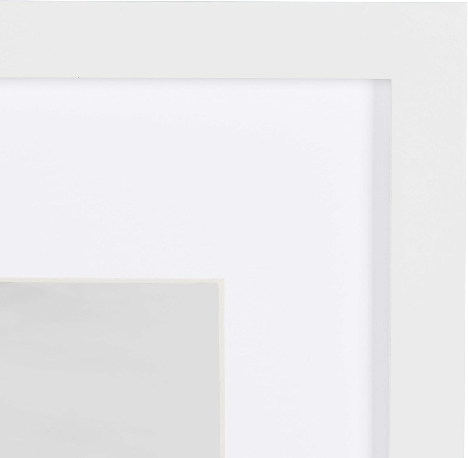White Wood 11x14 Matted Picture Frame Set of 4