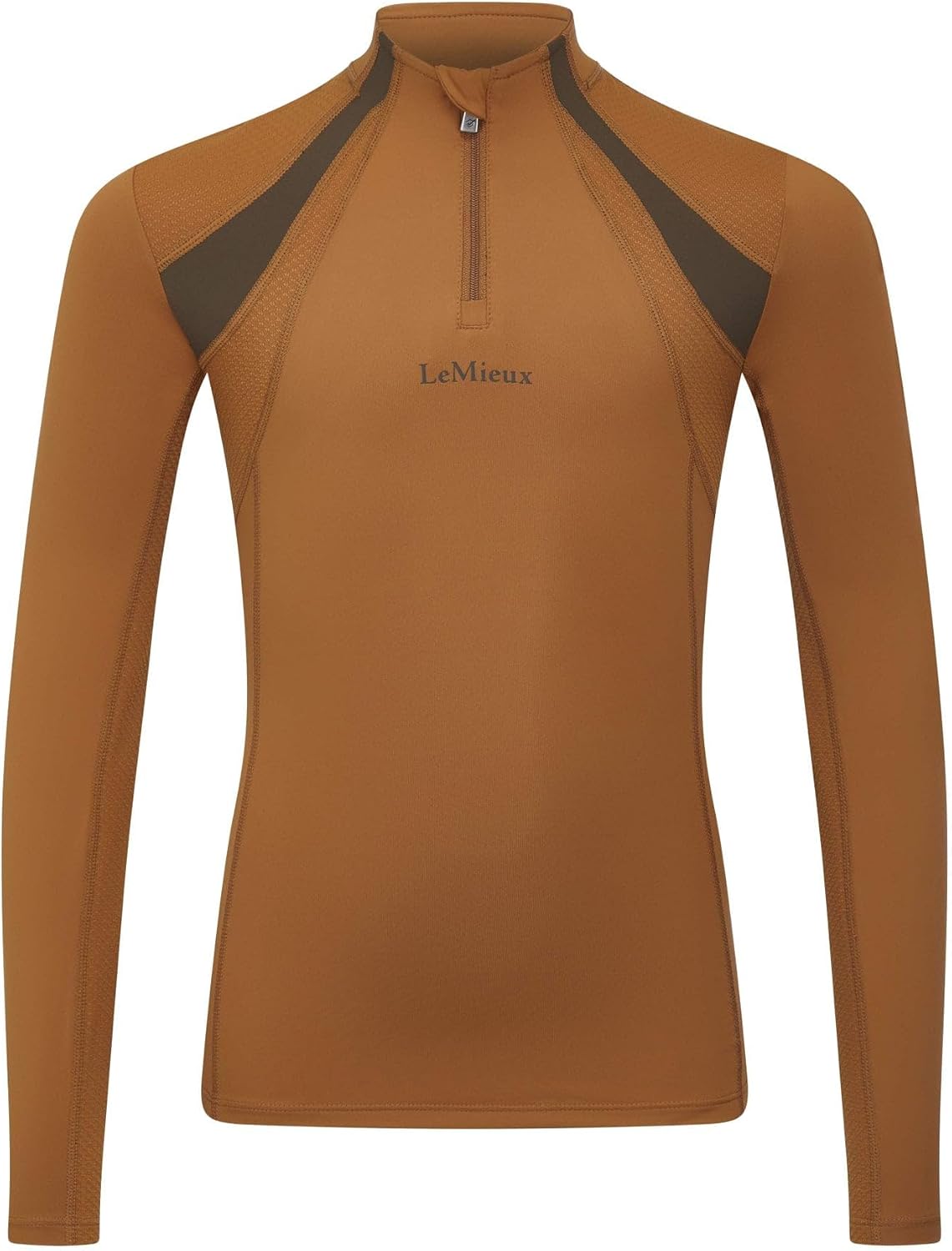 LeMieux Young Rider Mia Mesh Base Layer - 50+ UV Protection - Long Sleeve - Sweat Wicking Fabric - Breathable Mesh Panels
