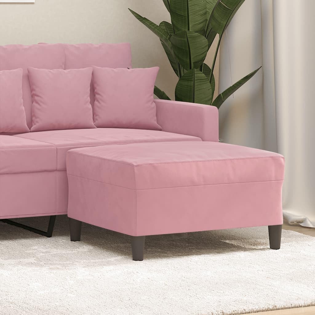 pouf poggiapiedi,pouf contenitore rotondo,Poggiapiedi rosa 70x55x41 cm in VellutoGeeignet für Wohnzimmer, Schlafzimmer, Bad