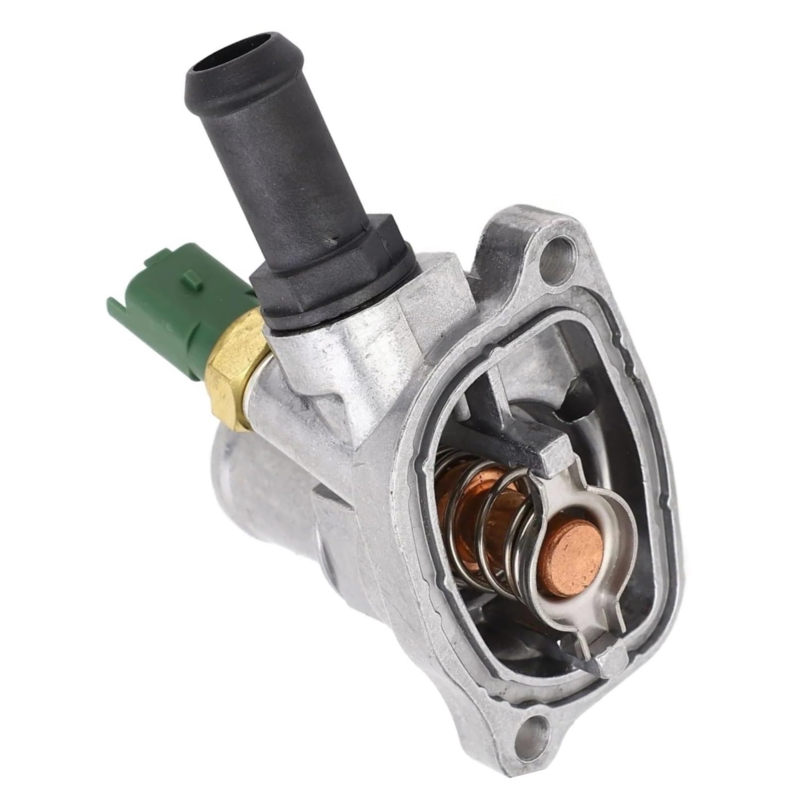 Alloggiamento Termostato Compatibile Con Fiat Per Idea 2005-2009 Per Bravo II 2008-2014 55194029 55239819 1338271 55250824 QTH642K Alloggiamento Termostato Liquido Di Raffreddamento Motore