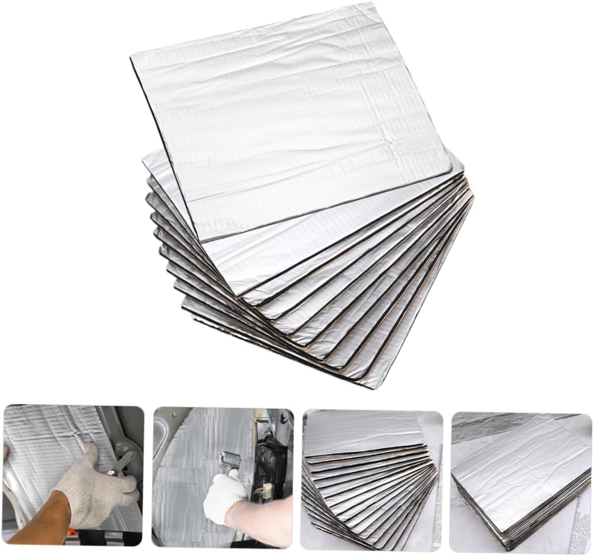 20pcs Soundproofing Insulation Hood Panel Automotive Shield Noise Deadener